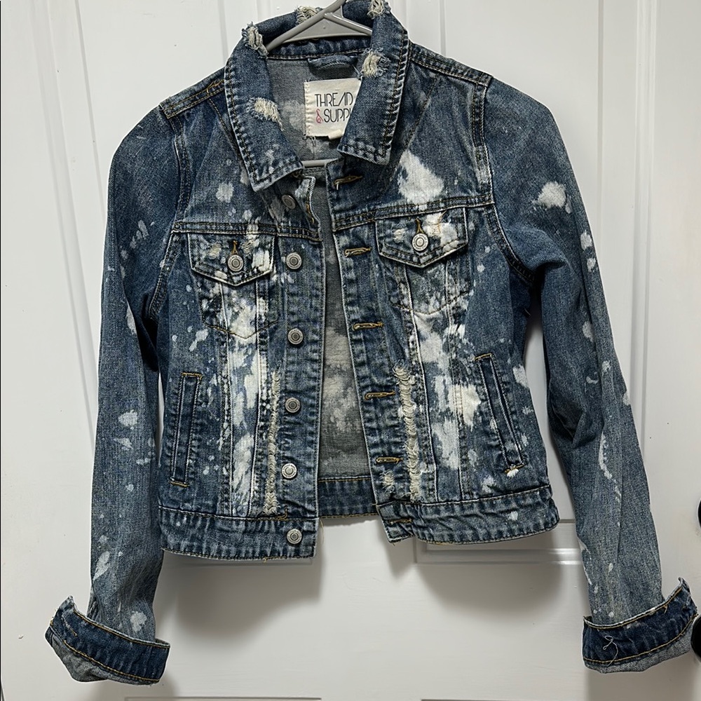 Thread & Supply Distressed Denim Jacket